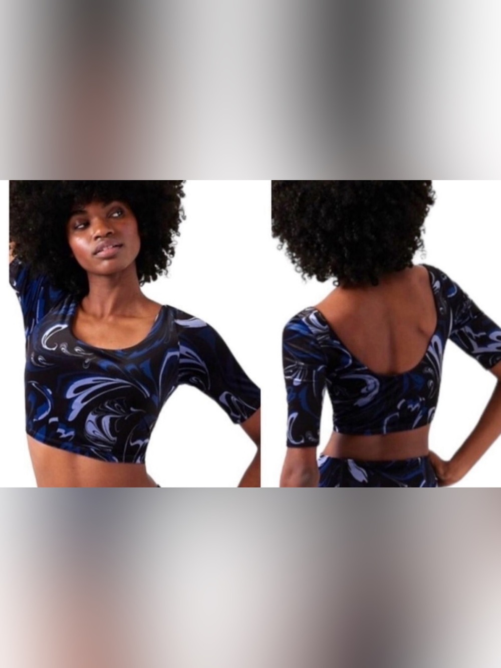NWT Athleta Exhilarate Velvet scoop gym Bra retro boho yoga street stretch XL